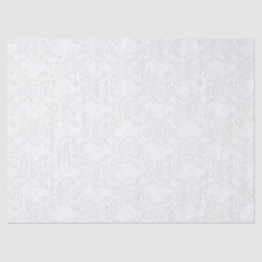 白いレースのエンボスの一見のティッシュペーパーの白 薄葉紙 (正面)