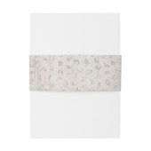 白いレースの木の素朴な田舎結婚式 招待状ベリーバンド (裏面例)