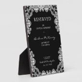 白いレースの花輪 結婚の記憶 愛する人 フォトプラーク (側面)