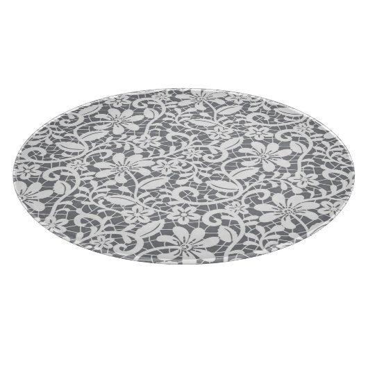 白いレース1 カッティングボード (角)