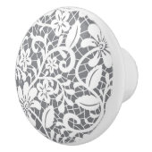 白いレース1 セラミックノブ (右)