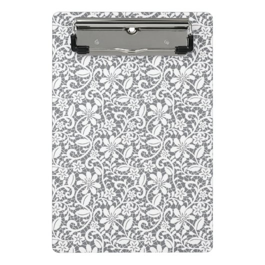 白いレース1 ミニクリップボード (正面)