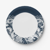 白いレース2 ペーパープレート (正面)