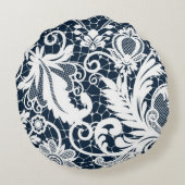 白いレース2 ラウンドクッション (裏面)