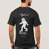 白いロゴのTシャツ「I Beelive」 Tシャツ (裏面)