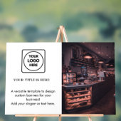 白いロゴ | ミニマルモダンス写真ブランディング アクリルサイン (ニュートラル)