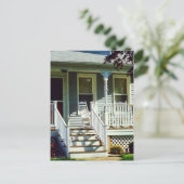 白いロッキングチェア ポストカード (スタンド正面)