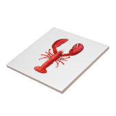 白いロブスターの赤い貝 タイル (側面)