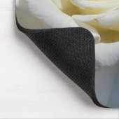 白いローズマウスパッド マウスパッド (コーナー)