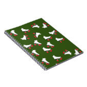 白いローラースケートスパイラルノートブック ノートブック (右側)