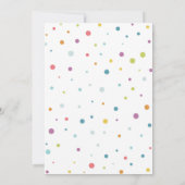 白いローラー・スケートの誕生日パーティー招待状 招待状 (裏面)