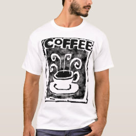 白いワイシャツのためのコーヒーカップ Tシャツ