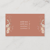 白いワイルドフラワーフルート 名刺 (裏面)