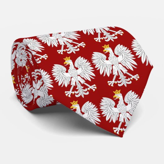 白いワシのタイ ネクタイ (ロール)