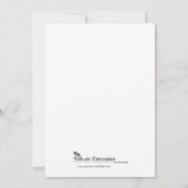 白いワタリガラスのハローウィンパーティの招待状 招待状 (裏面)