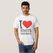 白いワッワイルが大好き Tシャツ (正面フル)