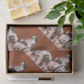 白いヴィンテージのラッ結婚ピング 薄葉紙 (ギフト)