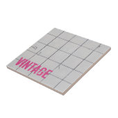 白いヴィンテージタイル80s 70s 60sレトロ使用外観 タイル (側面)