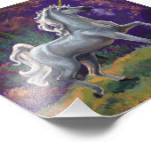 白い一角獣 フォトプリント (角)