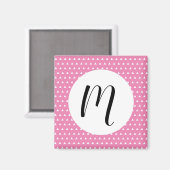 白い三角形のパターン マグネット (正面/裏面)