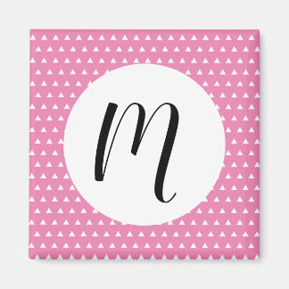 白い三角形のパターン  マグネット