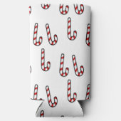 白い上にクリスマスキャンディーケーン スリム缶クーラー (裏面)