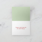 白い上にクリスマスマウスをありがとう サンキューカード (内部)