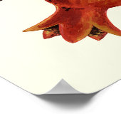 白い上にザクロとベラモス ポスター (角)