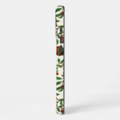 白い上にザクロとベラモス iPhoneケース (左側面)