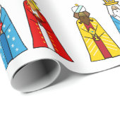 白い上に三人の賢者 ラッピングペーパー (ロールコーナー)