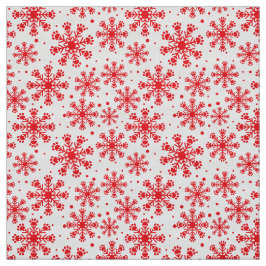白い上に白い雪の結晶を塗り絵の模様で塗る ファブリック