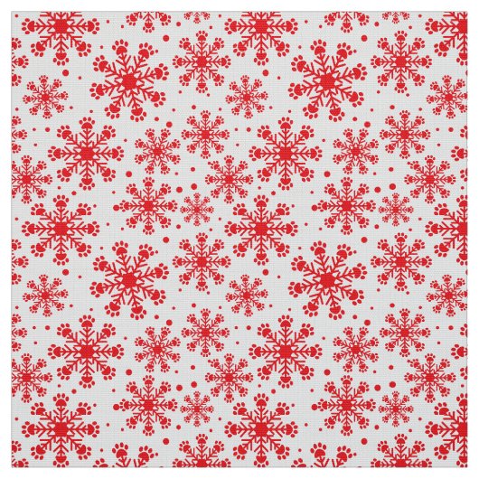 白い上に白い雪の結晶を塗り絵の模様で塗る ファブリック (見本)