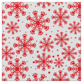 白い上に白い雪の結晶を塗り絵の模様で塗る ファブリック (クローズアップ)