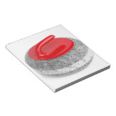 白い上に石をカール ノートパッド (アングル)