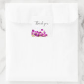 白い上に石を置いた紫のオ感謝していラン スクエアシール (バッグ)