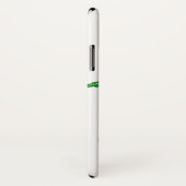 白い上に緑の葉 Case-Mate iPhoneケース (裏面/右)