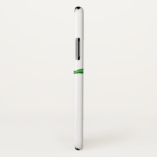 白い上に緑の葉 Case-Mate iPhoneケース (裏面/右)