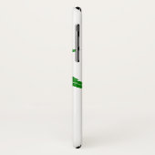 白い上に緑の葉 Case-Mate iPhoneケース (裏面/左)