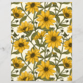 白い上に野生のヒマワリ (正面)