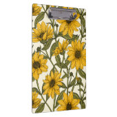 白い上に野生のヒマワリ クリップボード (右)