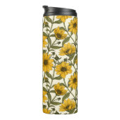 白い上に野生のヒマワリ タンブラー (回転右)