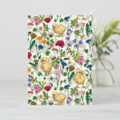 白い上に鶏や野草 (スタンド正面)