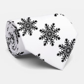 白い上のクリスマスの雪 ネクタイ (ロール)