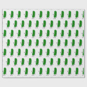 白い上の人をピクルス ラッピングペーパー (フラット)