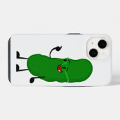 白い上の人をピクルス iPhoneケース (裏面横)