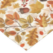 白い上の秋の森 テーブルクロス (アングル)