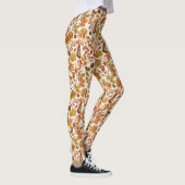 白い上の秋の森 レギンス (右)