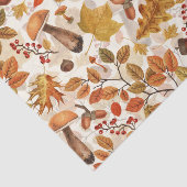 白い上の秋の森 薄葉紙 (詳細)