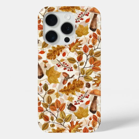 白い上の秋の森 Case-Mate iPhoneケース (裏面)