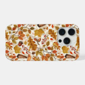 白い上の秋の森 iPhoneケース (裏面横)